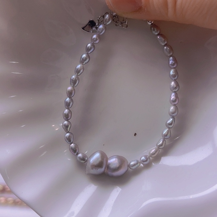 淡水珍珠手绳合金