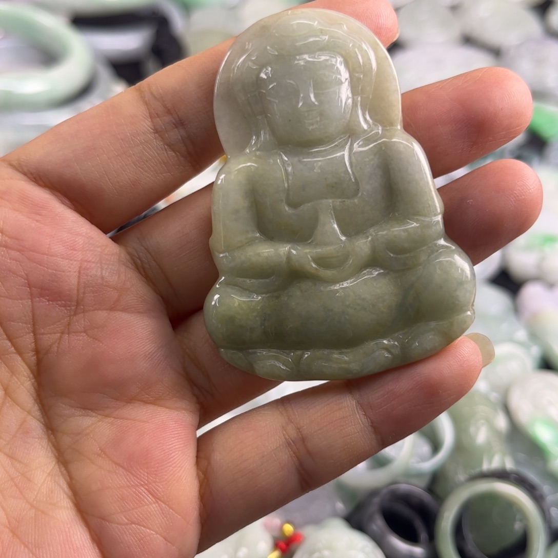 翡翠未镶嵌吊坠(不含链)