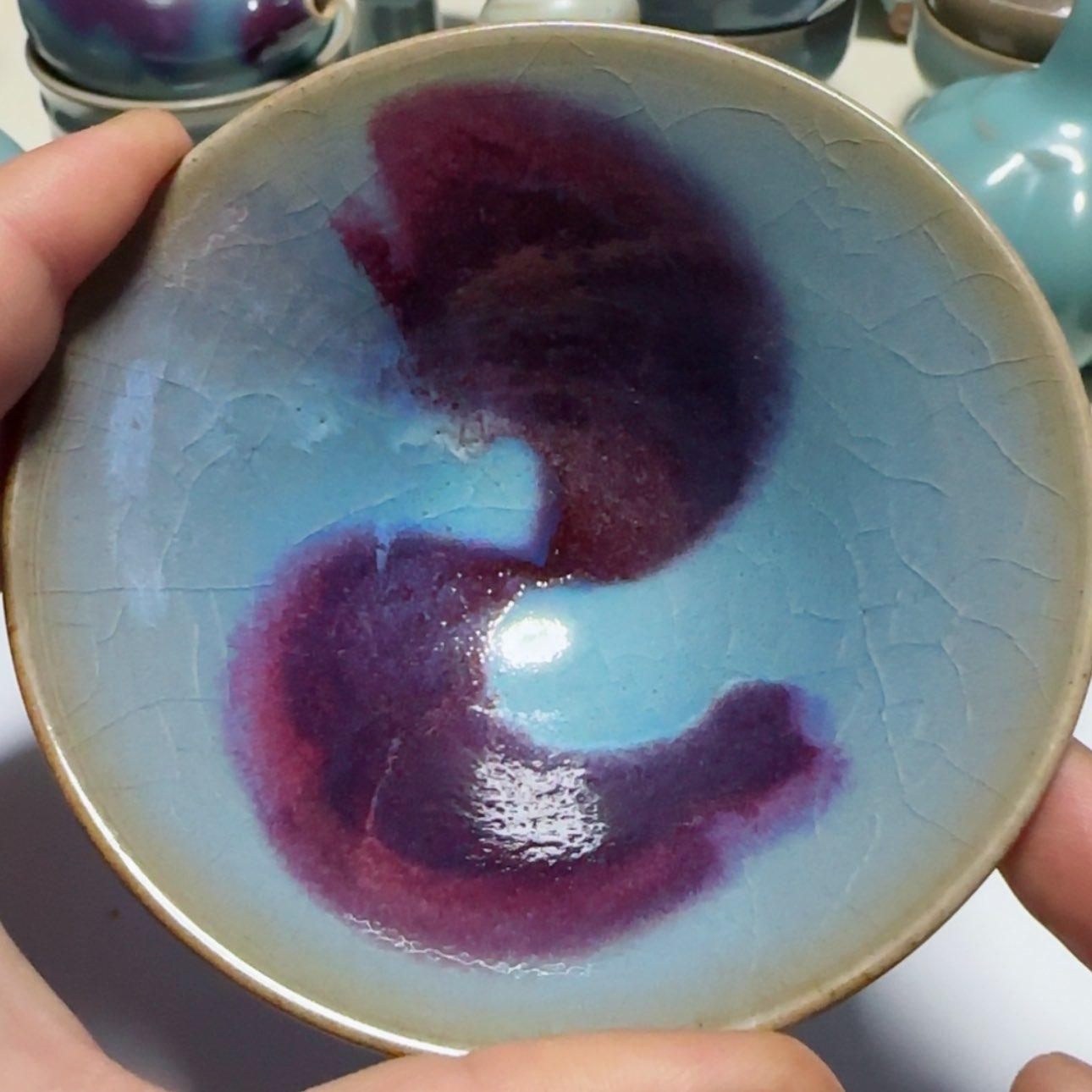 【闪购商品】摆件宋钧仿古斗笠盏