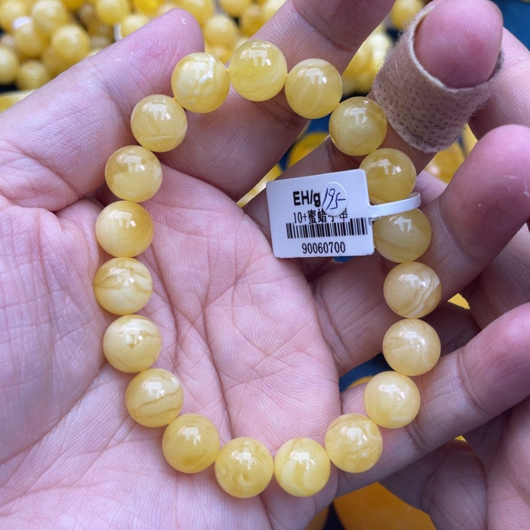 琥珀裸石未镶嵌琥珀蜜蜡10m m