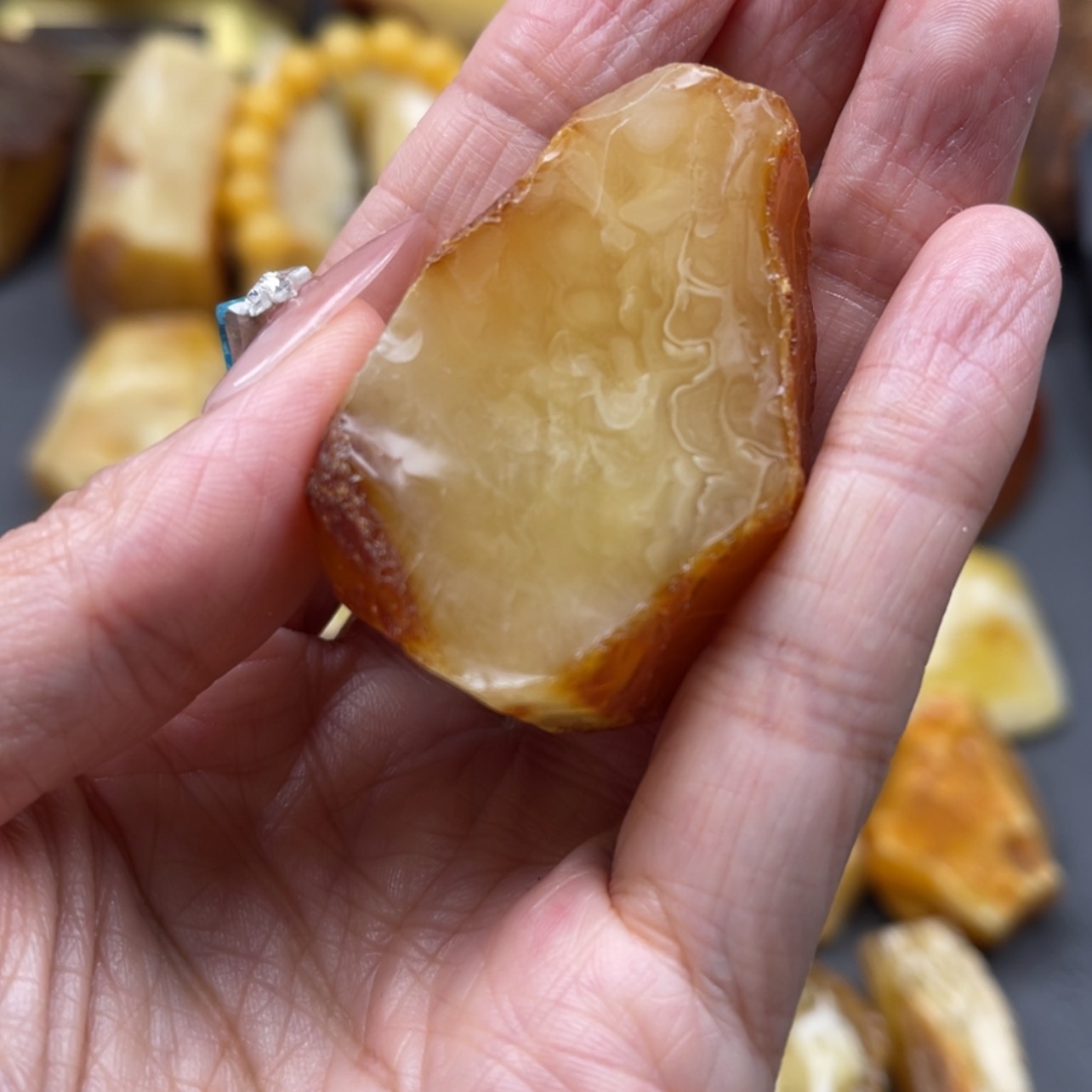 【闪购商品】未镶嵌定制琥珀天然琥珀蜜蜡原石定制