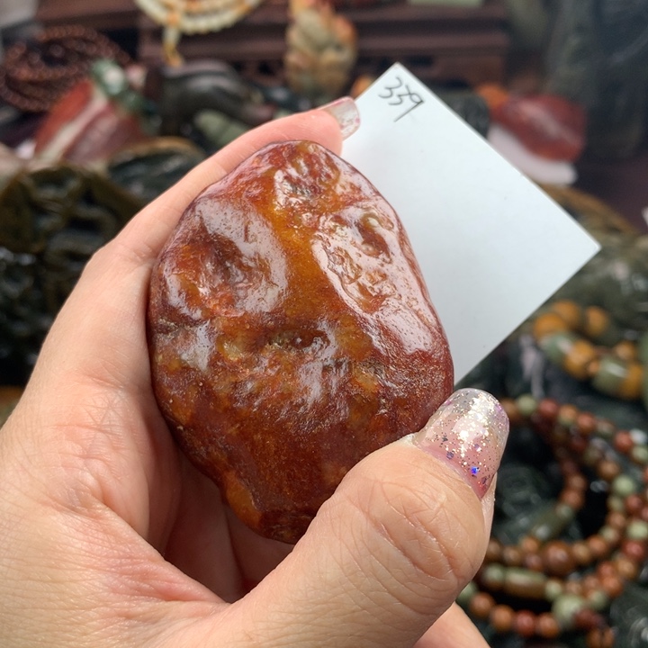 岫岩河磨玉（透闪石质玉）把件未镶嵌