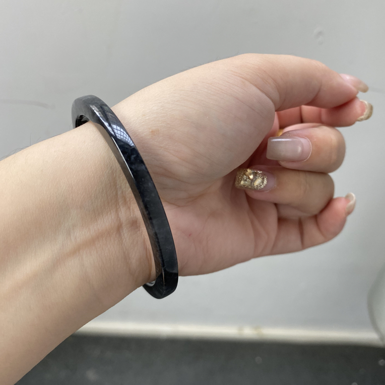 天然a货翡翠手镯乌鸡方镯简约百搭男女款复古时尚单个多样性发