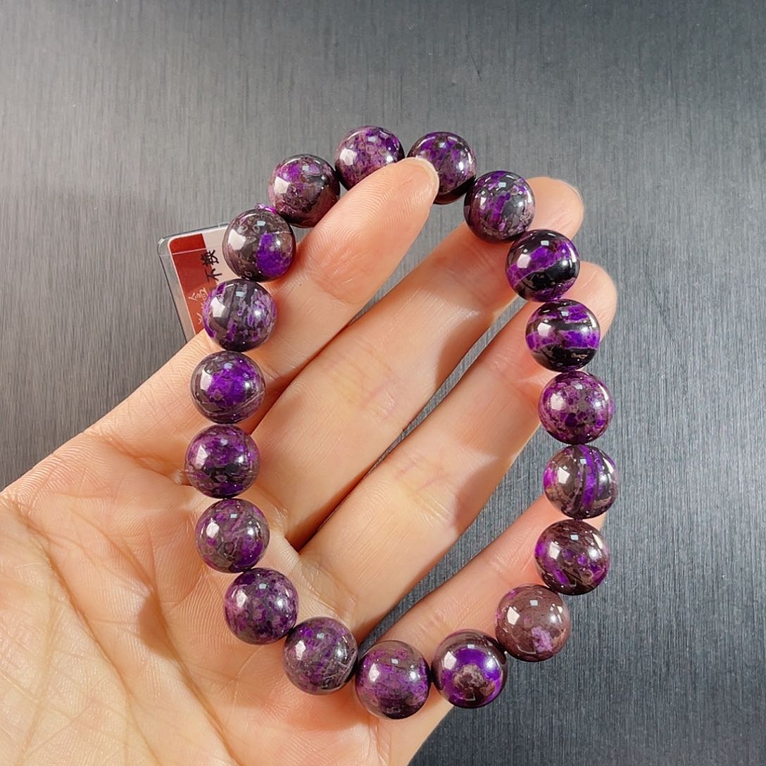 未镶嵌苏纪石（舒俱来）南非舒俱来老矿料手串