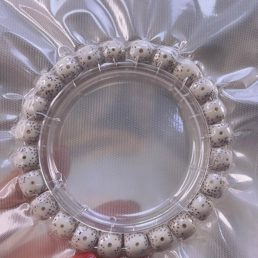 星月菩提手串越***马脱脂月留白手串尺寸10