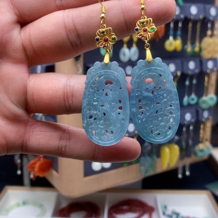 未镶嵌翡翠耳饰耳饰