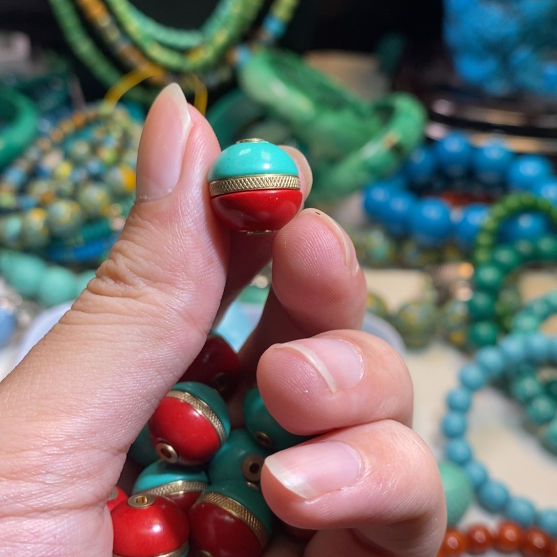 南红玛瑙珠子合金