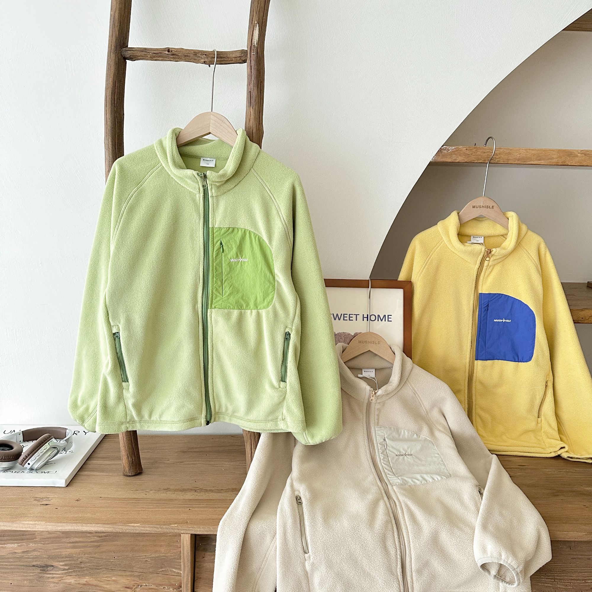 【2024新款】阿又冬季童装男童儿童中大童亲子款一体绒外套99128D