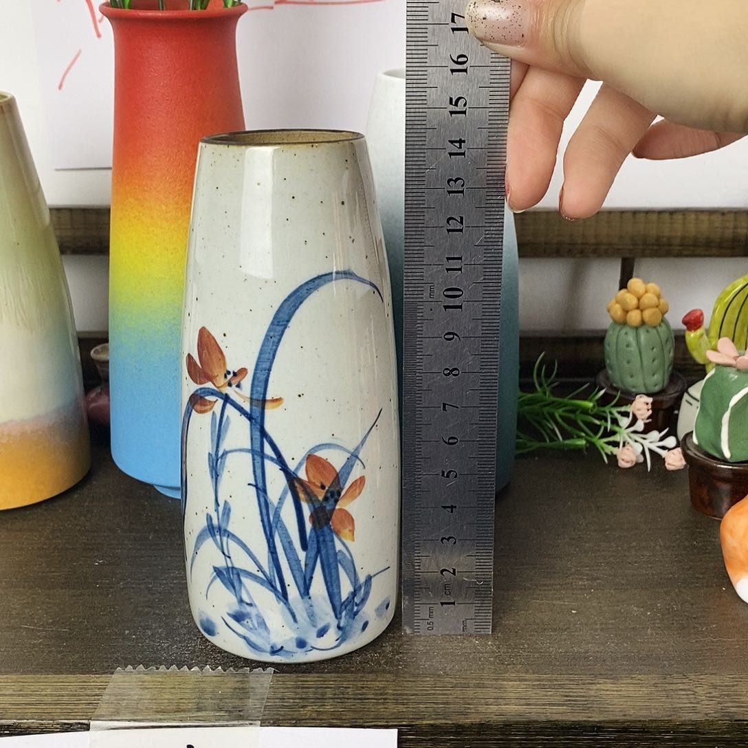 摆件景德镇高温陶瓷小花瓶