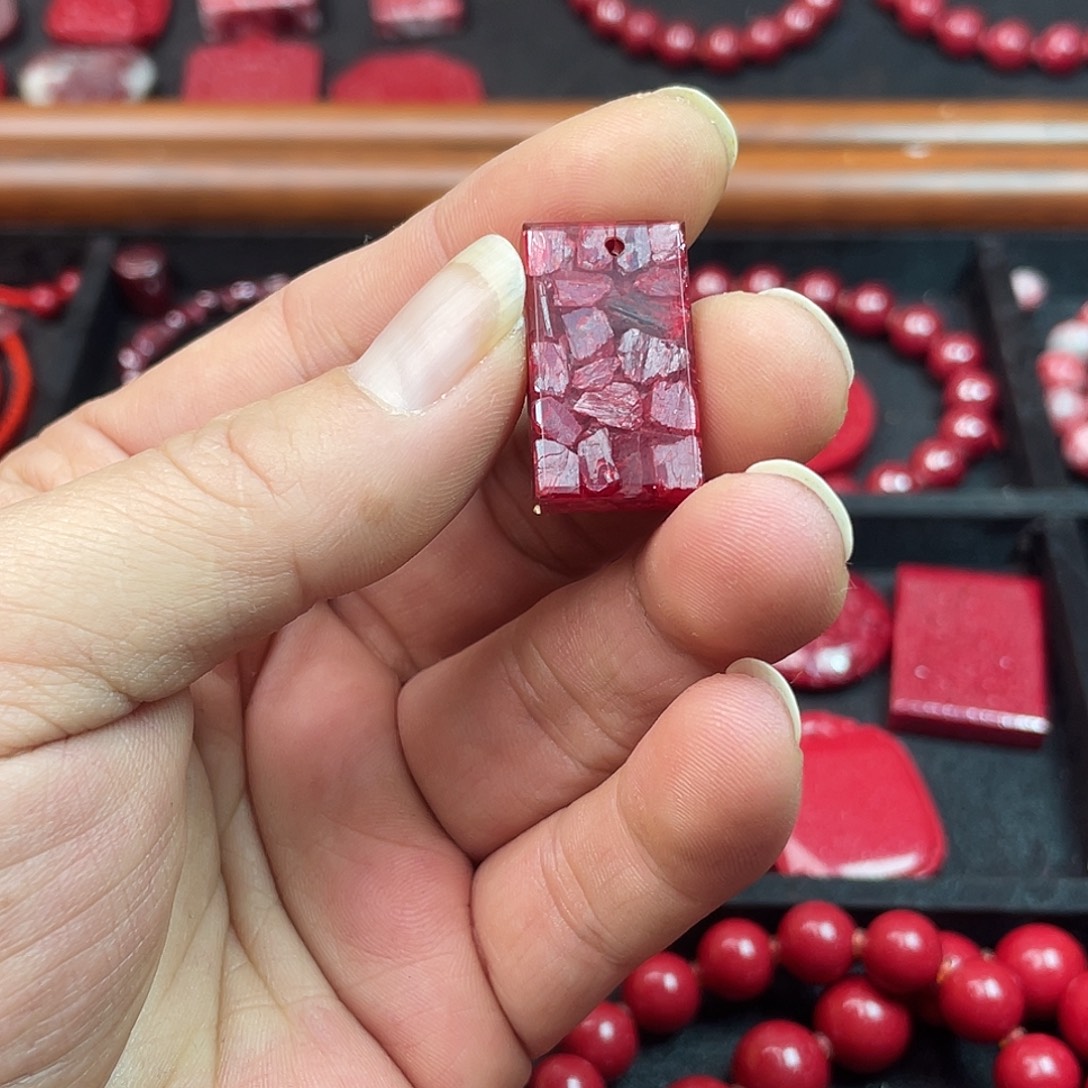 林***子天然辰砂朱砂晶体8.5克