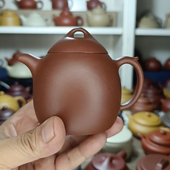 紫砂茶盘原矿清水泥秦权260cc半手工