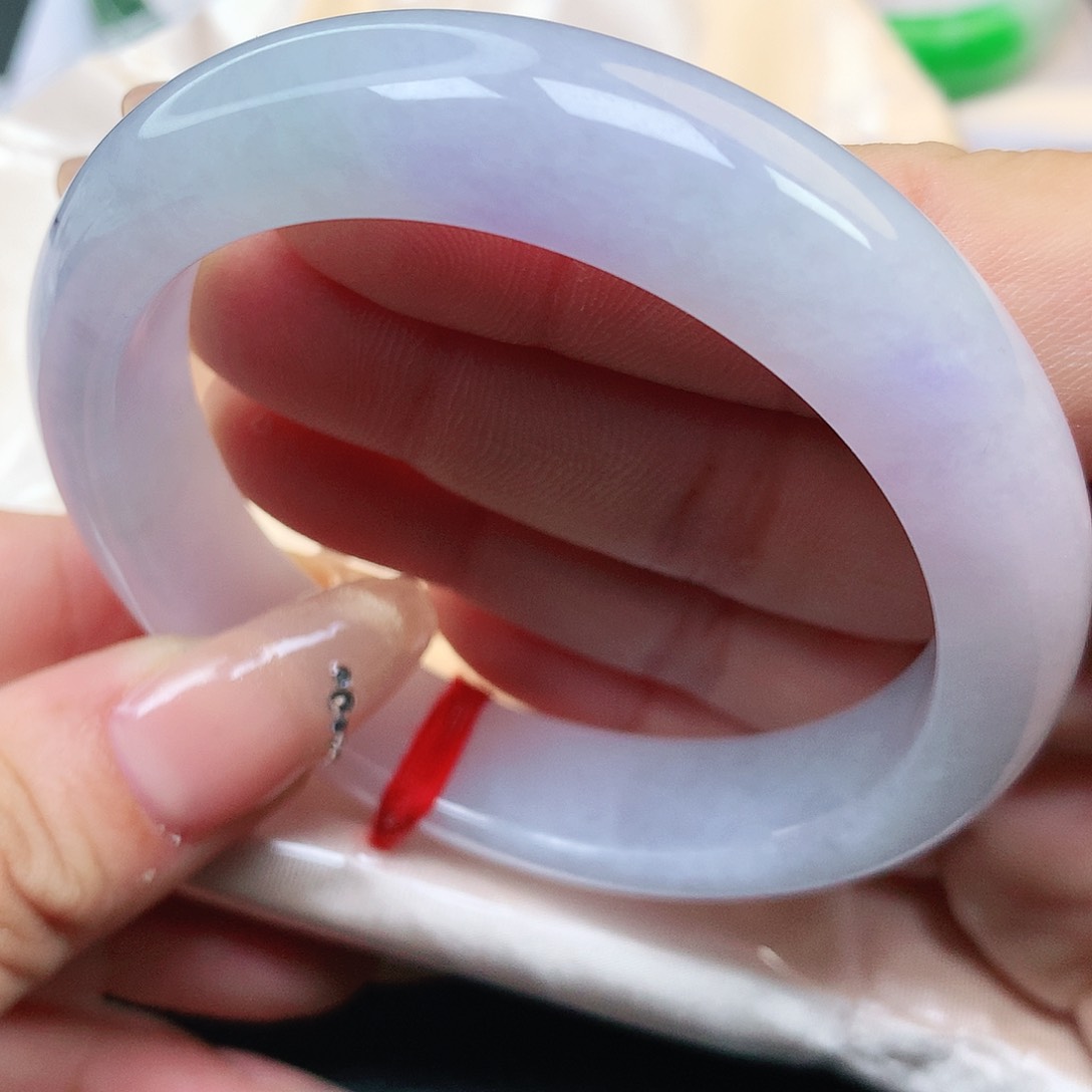 未镶嵌手镯翡翠纯天然A货老坑冰紫罗兰143号