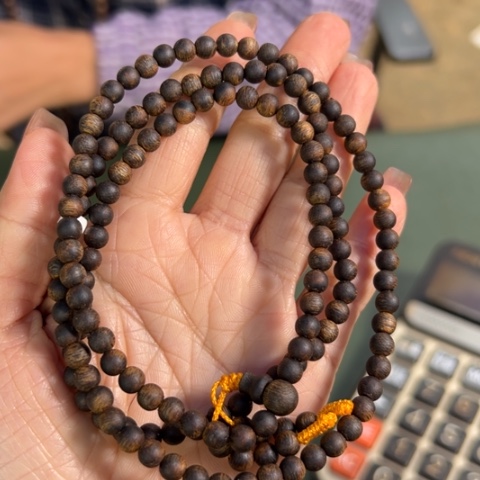 沉香手串红土乌身沉水卡0.5多样性发1条