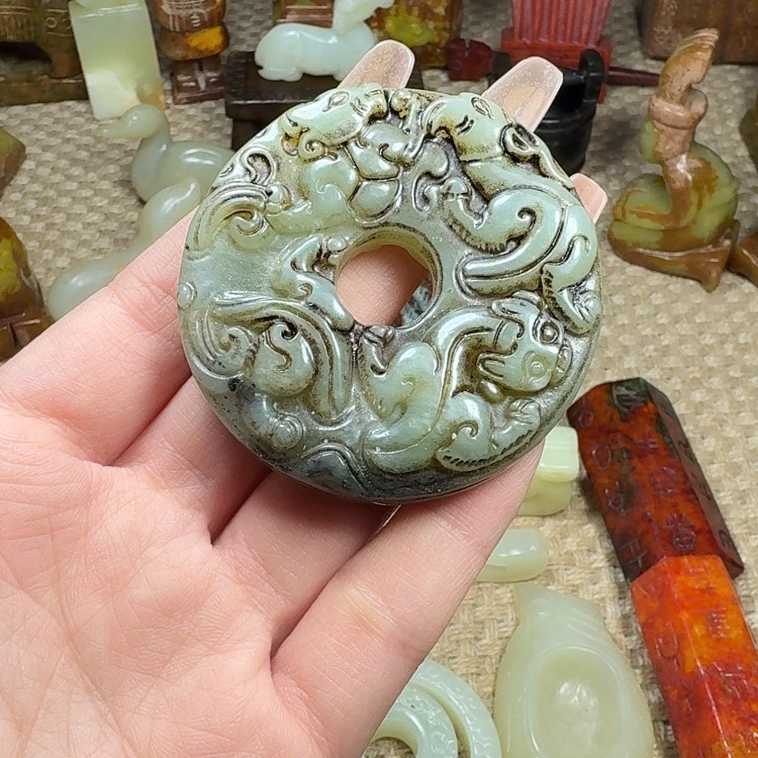 白玉菩提吊坠挂件