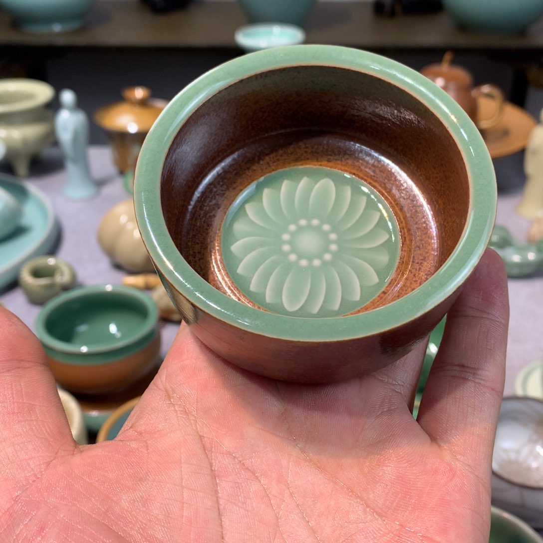 龙泉青瓷手工草木灰