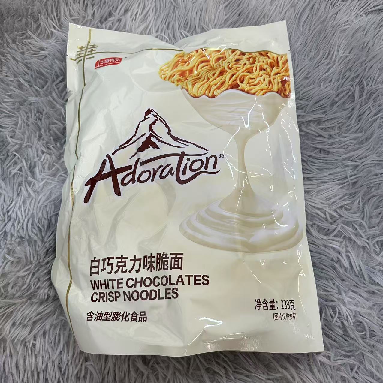 白巧克力味脆面