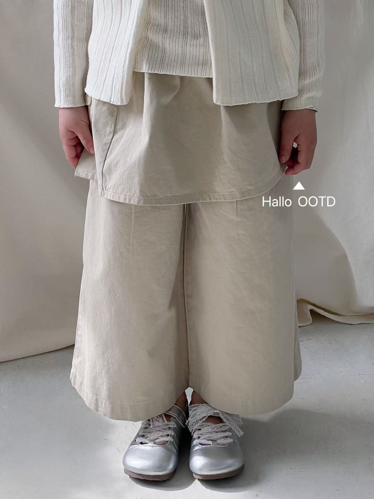 OOTD-626-儿童时尚洋气百搭净版屁帘长裤（春款）