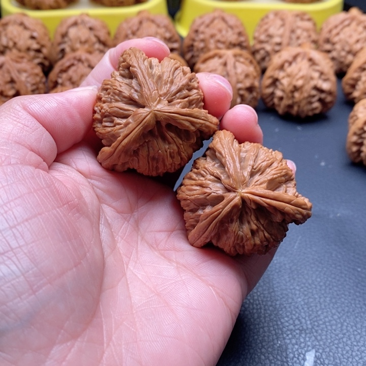 把件文玩核桃41尺拼接工艺品白奔