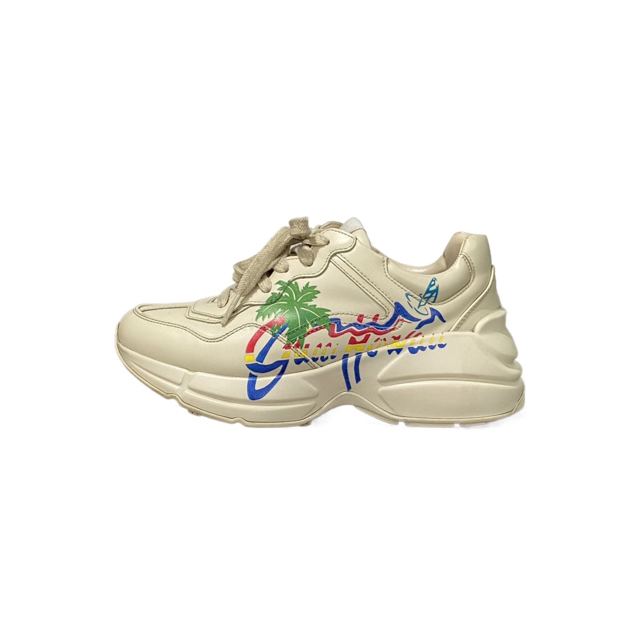 95新 GUCCI/古驰 35码 GUCCI/古驰 夏威夷老爹鞋 95新 re9433