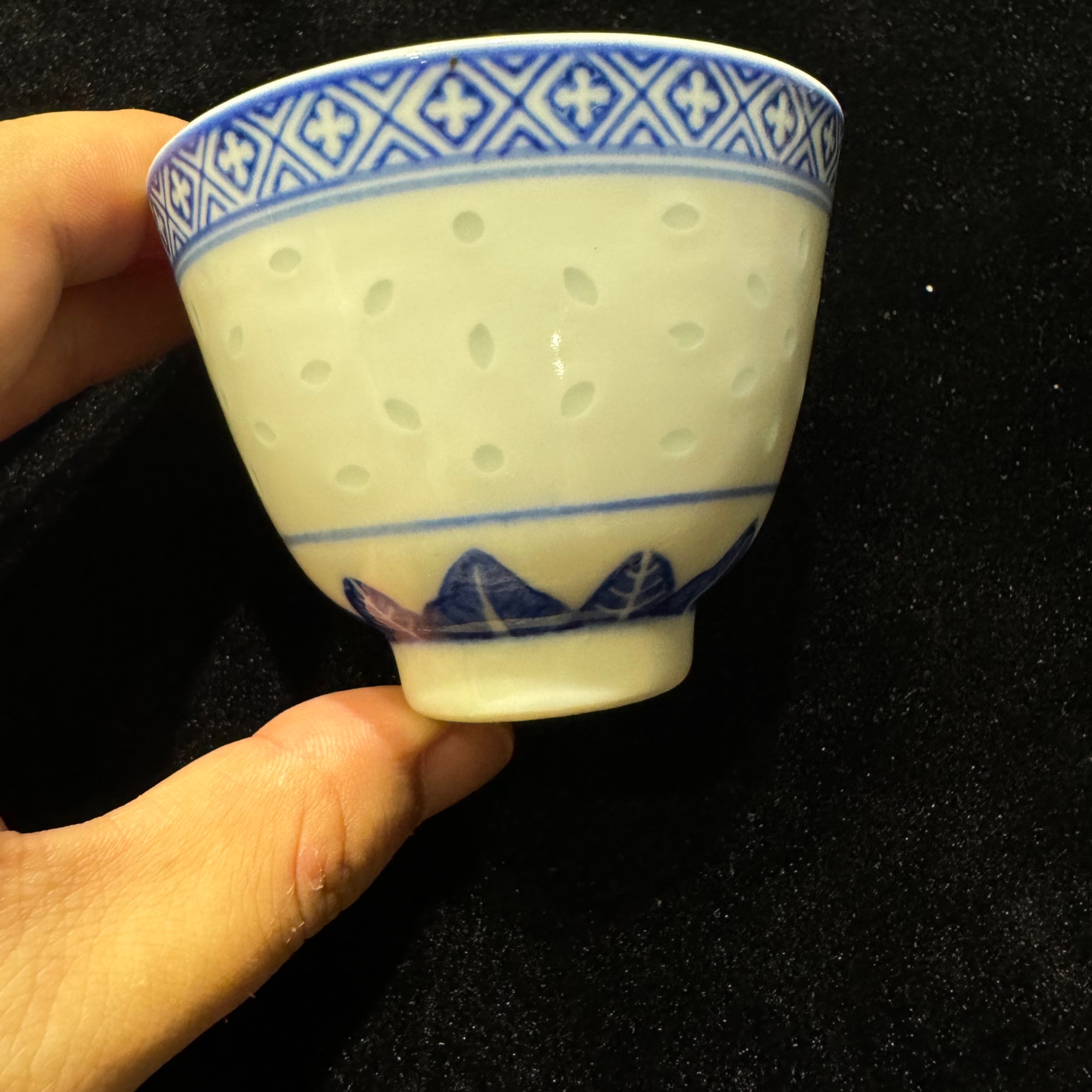 景德镇玲珑二缸杯