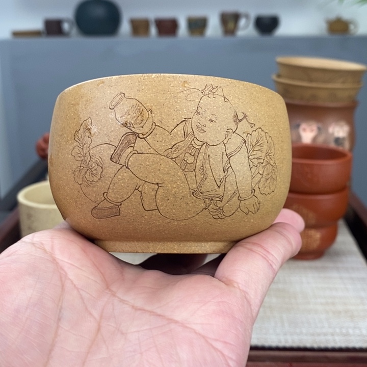 紫砂茶杯路**回宜兴紫砂主人杯