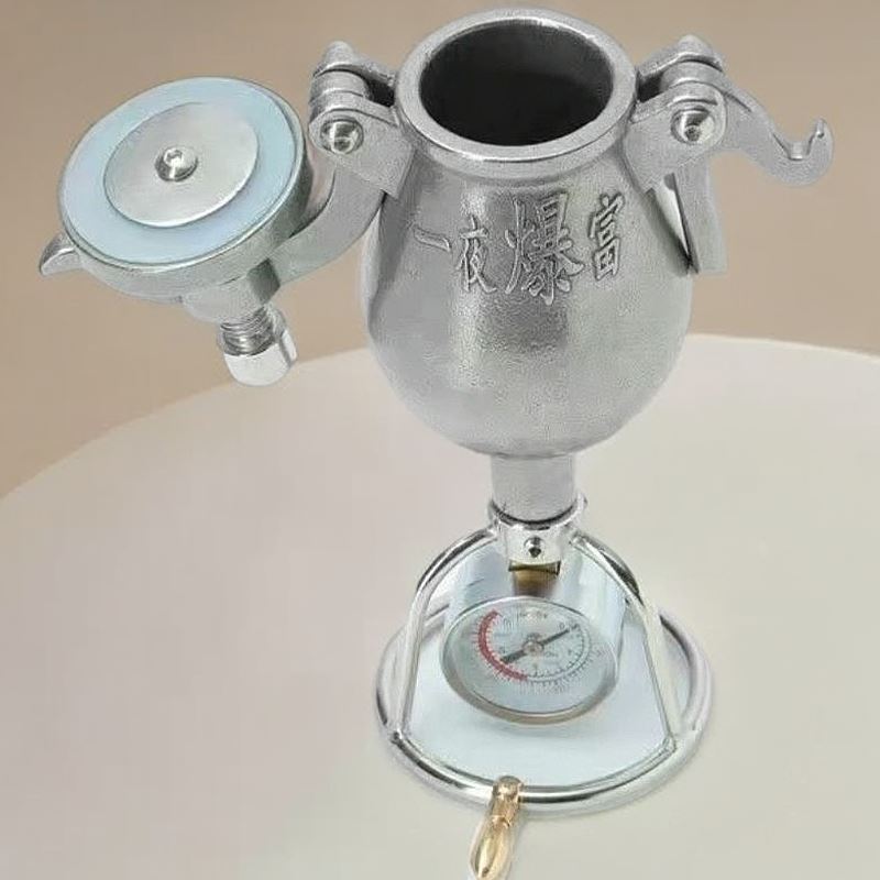 老式爆米花机家用小型迷你机器网红粮食放大器不锈钢手摇