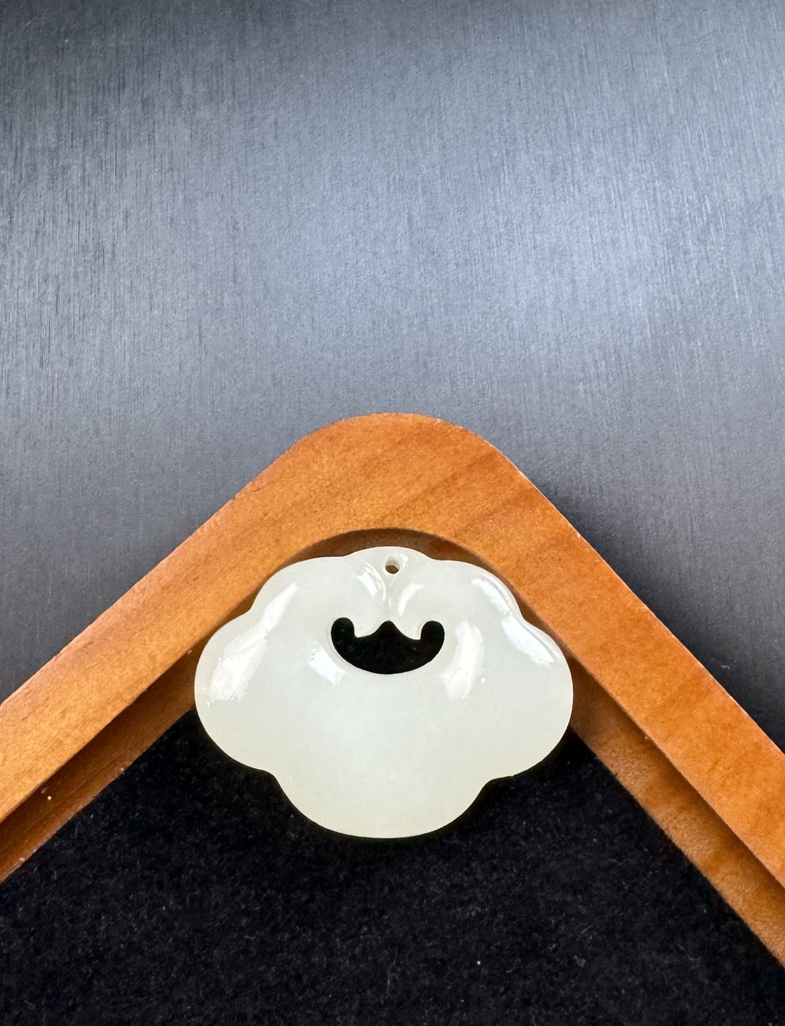 天然青海料晴水平安锁E2