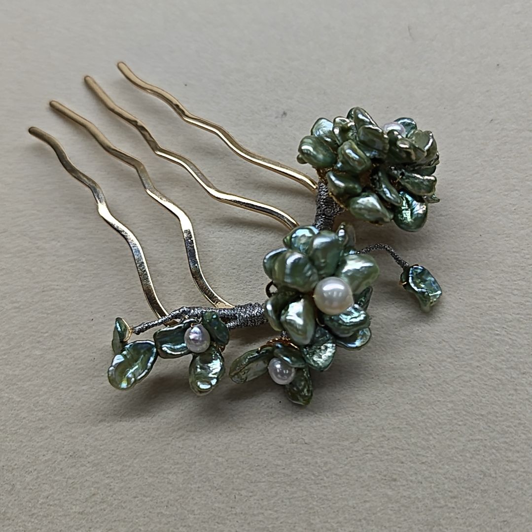 铜合金绿色花瓣四尺