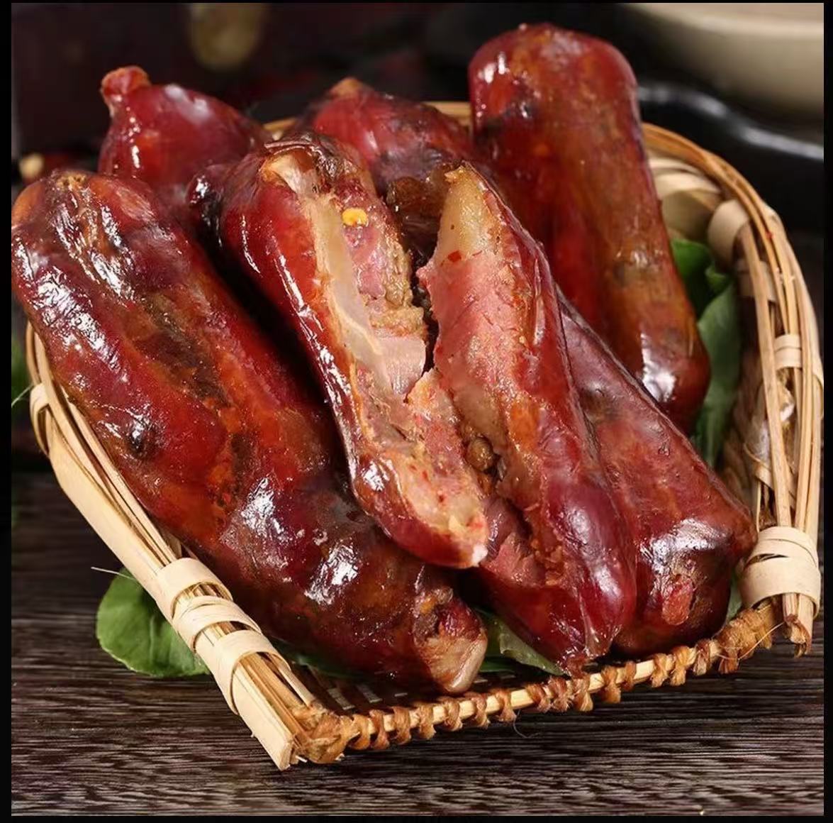 【麻辣排骨香肠】川渝风味腊味 柴火烟熏麻辣香肠