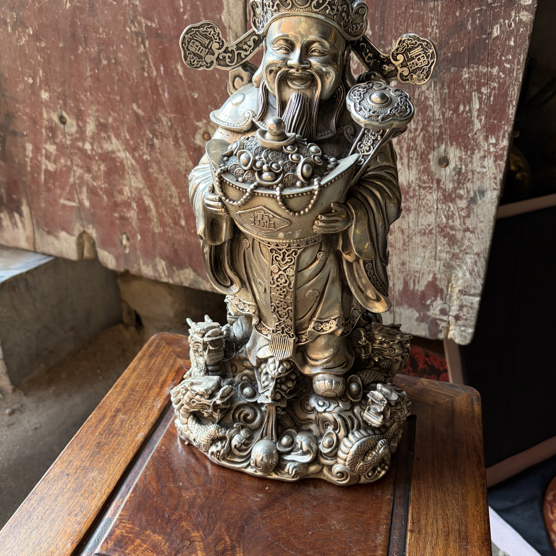 【闪购商品】福利摆件复古工艺风站财神