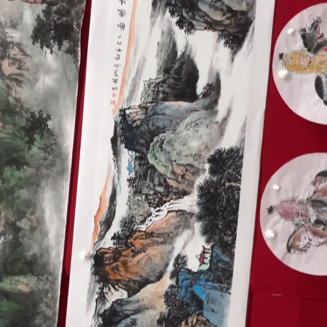 国画绘画作品多次参加全国