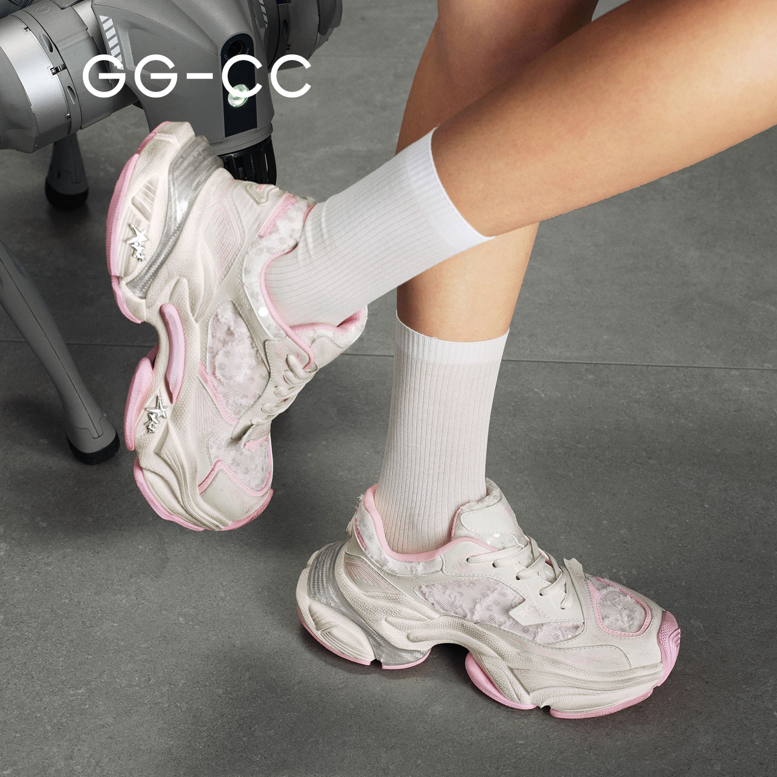 GG-CC【热浪电音】2025年夏季新款潮流珠片老爹鞋5925