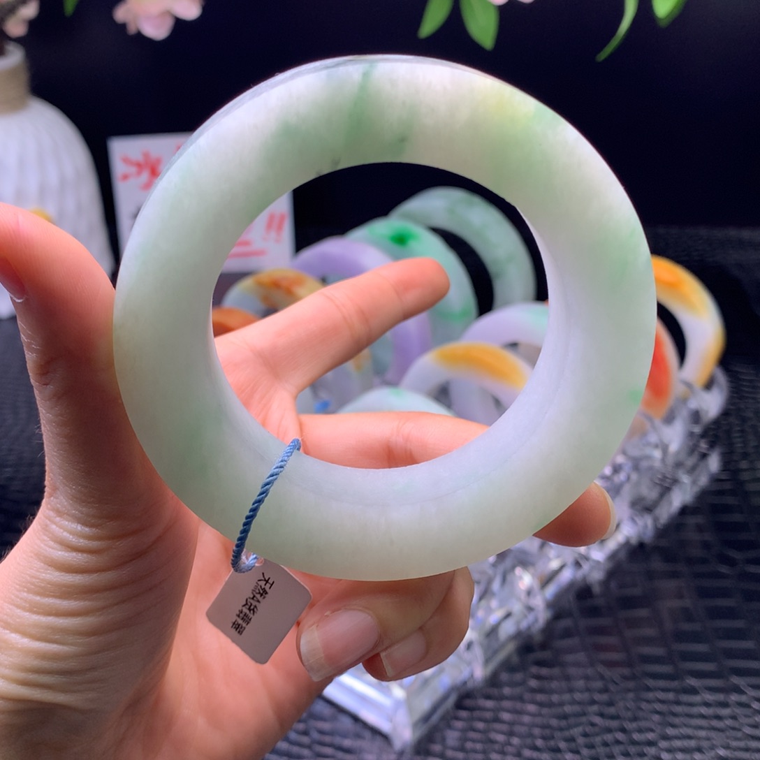 定制翡翠未镶嵌手镯56-68