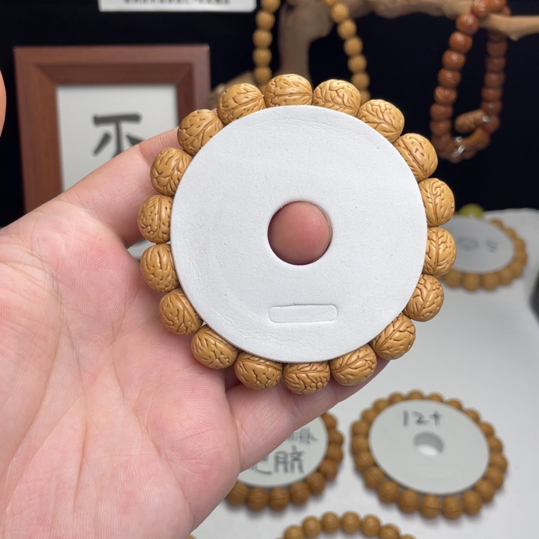 桃核手串盘龙纹胶囊野生  11+