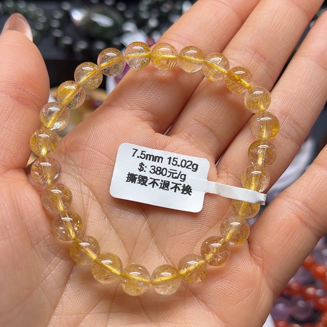 水晶手链未镶嵌手链