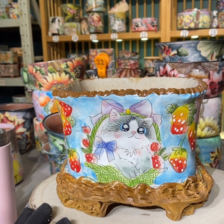 红陶景德镇艺术手绘作品