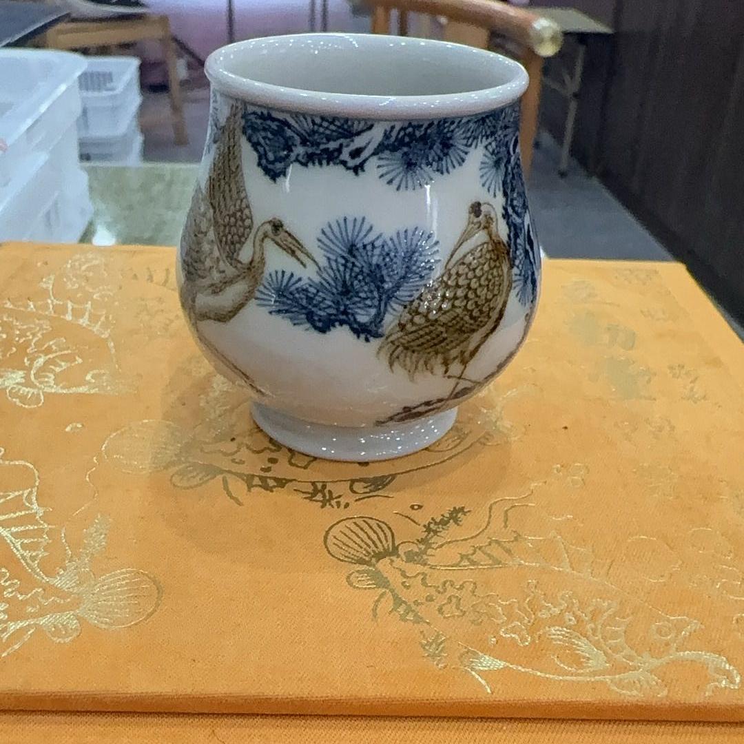 【立勤堂】仙鹤小杯 景德镇  瓷器 lqt0066