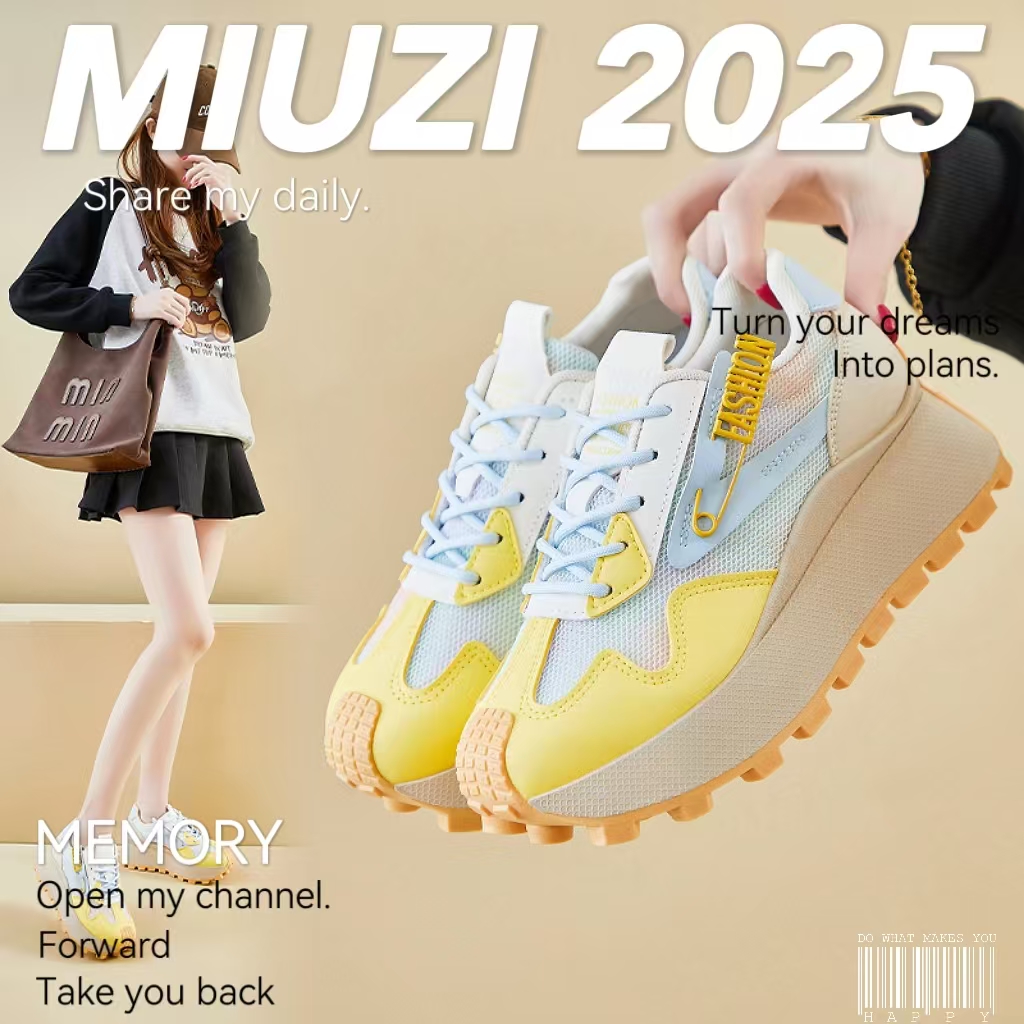 【外贸尾单】日系春季新款阿甘鞋女潮跑步运动休闲百搭平底德训鞋