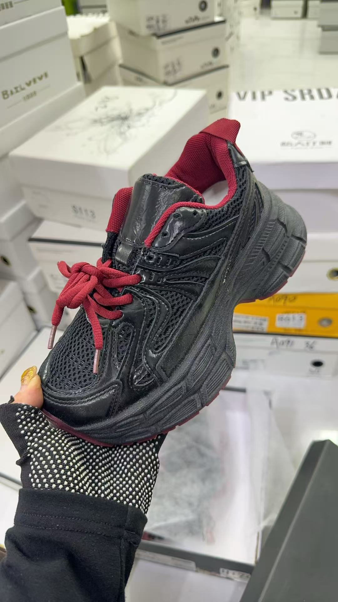 A093厚底老爹鞋双网四季女鞋