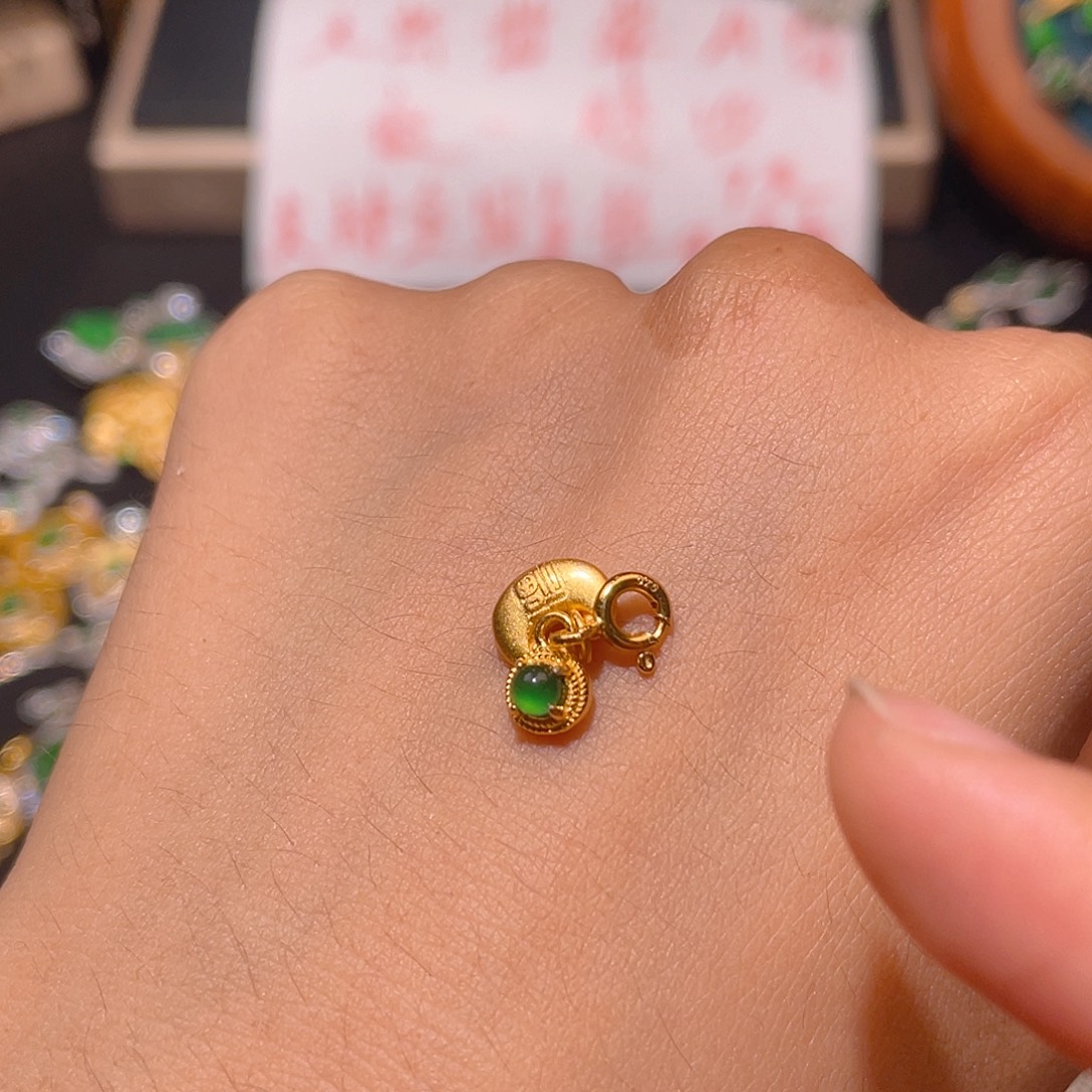 翡翠银S925镶嵌颈饰