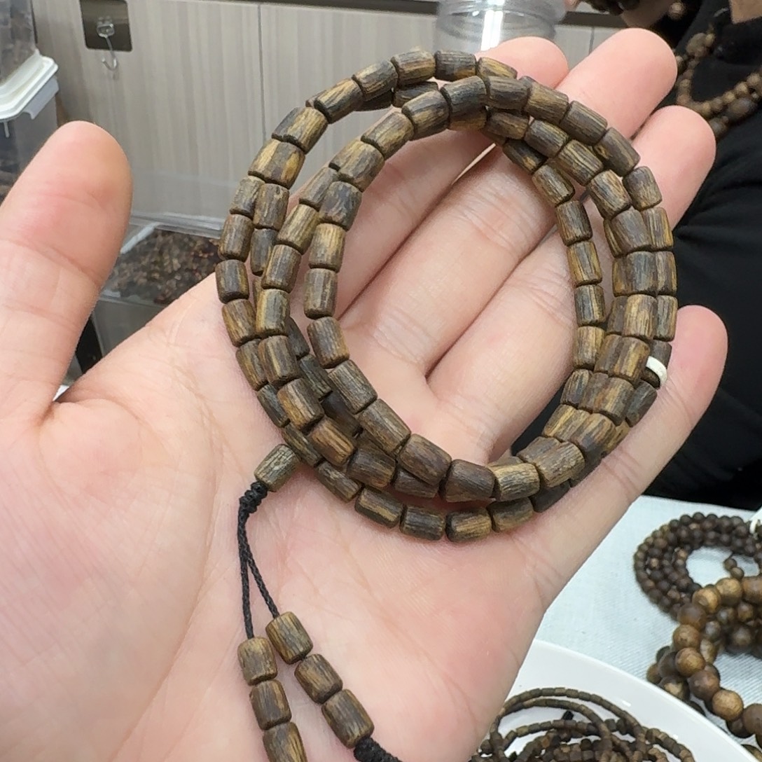 沉香手串张勺子母树沉水树心 15 克多圈多样性发一
