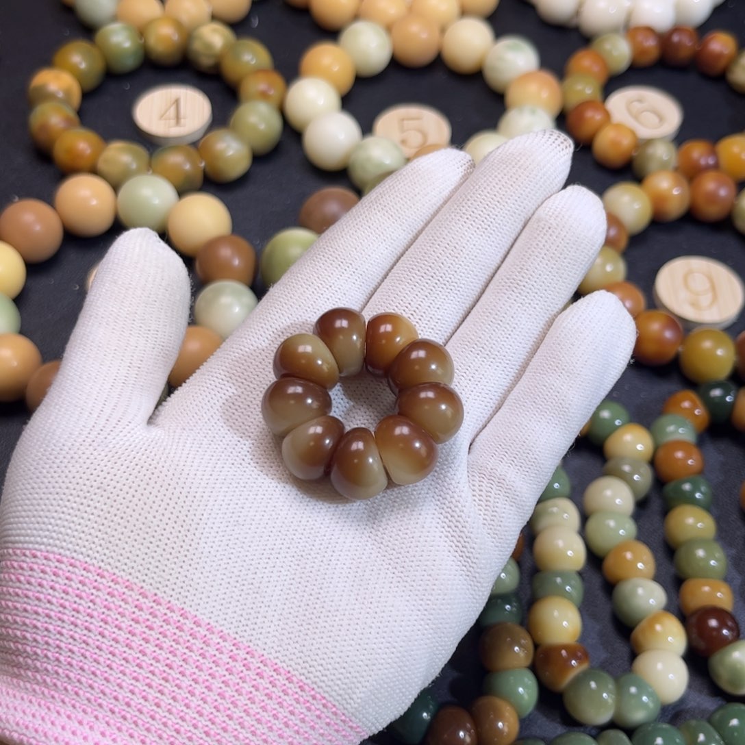 菩提根/象牙果吊坠蒜瓣手捻卡14