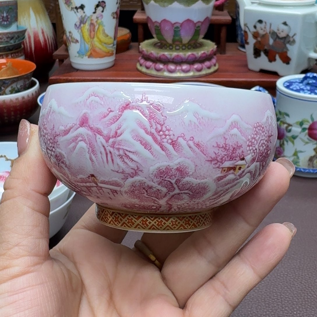 瓷片景德镇仿古手工制作精品展示