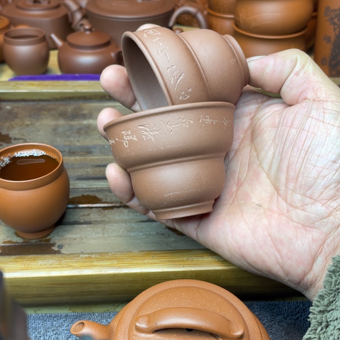 茶壶紫砂原矿底槽青放漏