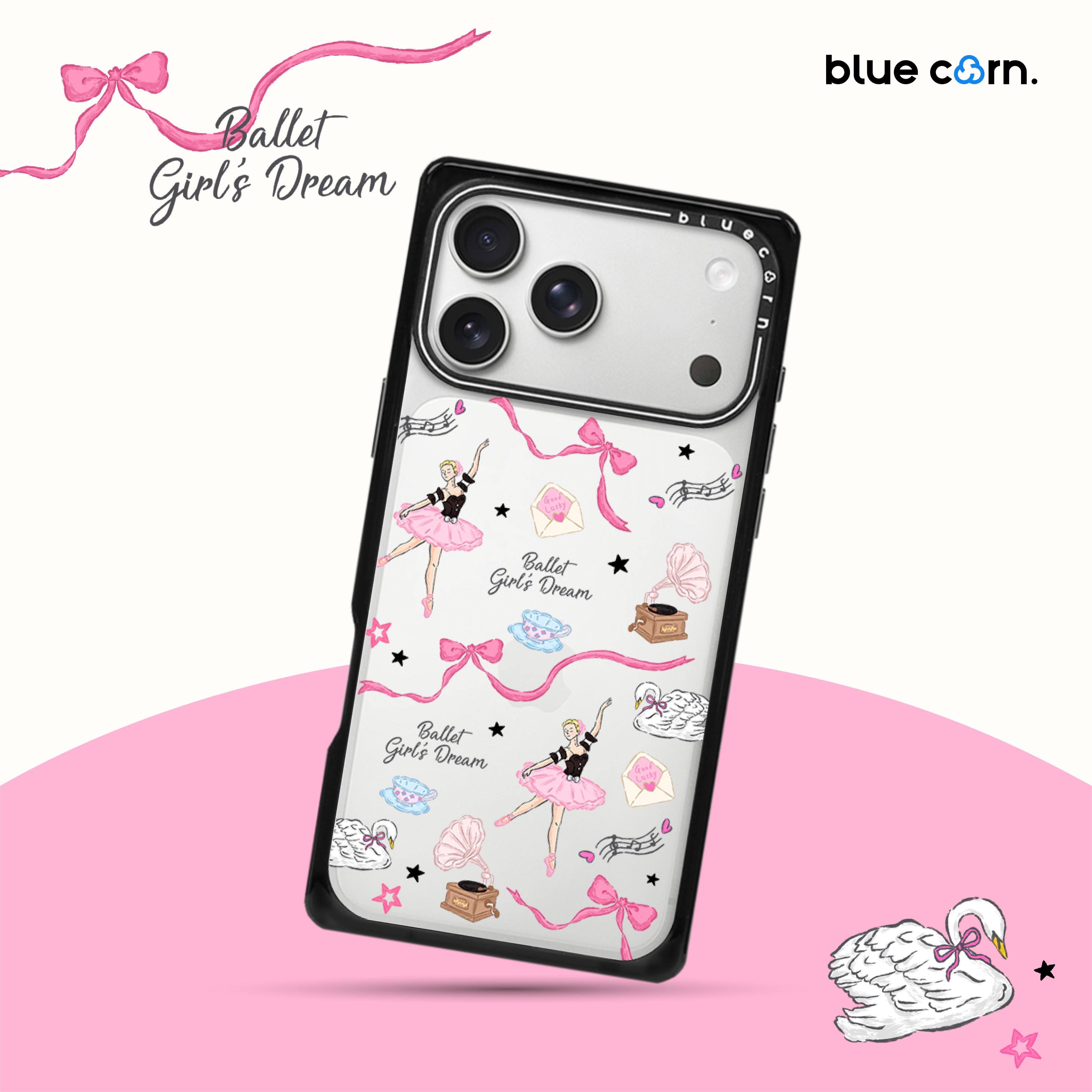 Bluecorn蓝色苞米甜梦芭蕾适用于苹果iPhone17/16/Pro/Max手机壳