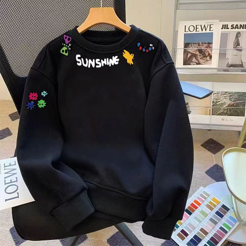 品牌套头印花百搭圆领常规保暖春秋冬上衣卫衣长袖孤品0-200