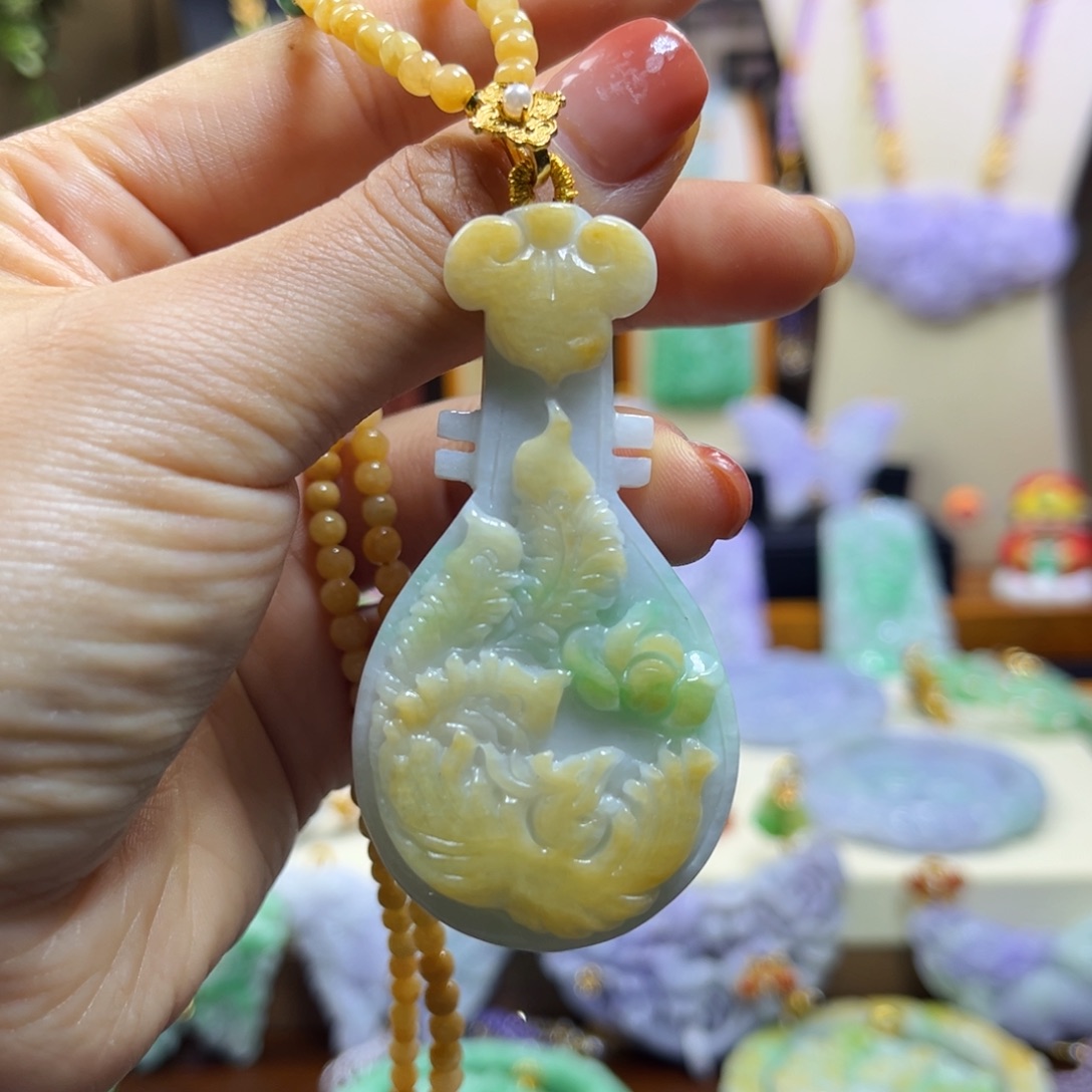 翡翠未镶嵌颈饰天然翡翠