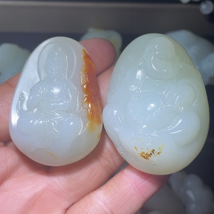 青***案和田玉未镶嵌车挂