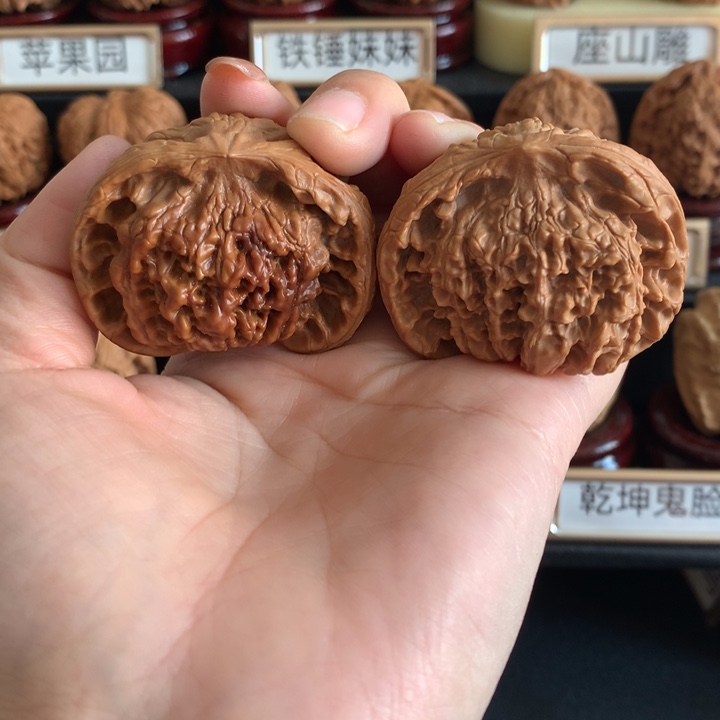 桃核吊坠文玩核桃蛇头48+