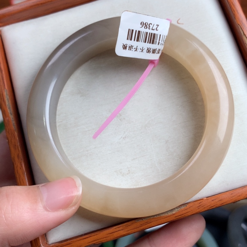 【闪购商品】和田玉（糖玉）手镯未镶嵌56.5
